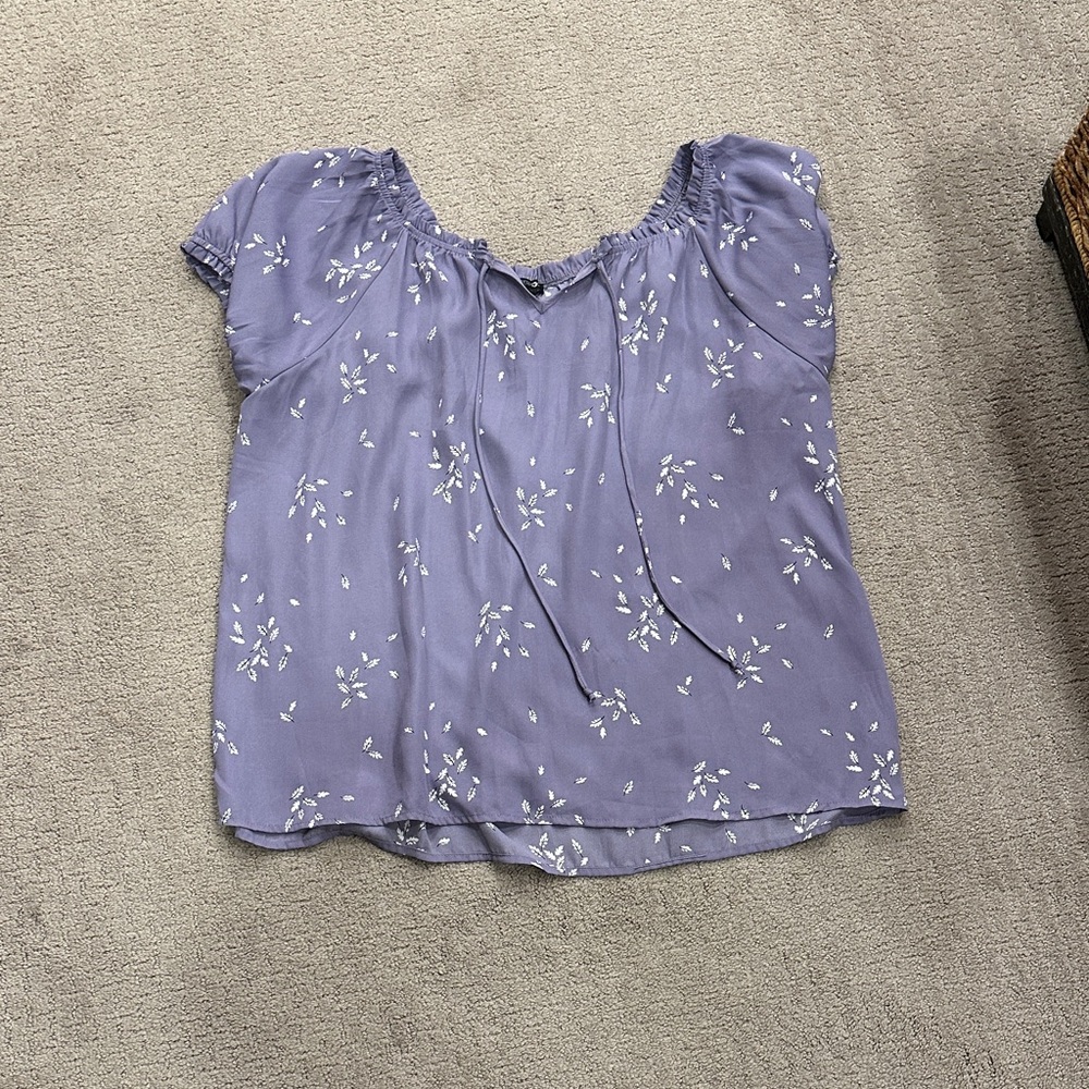 Papermoon Floral Purple Women's Top